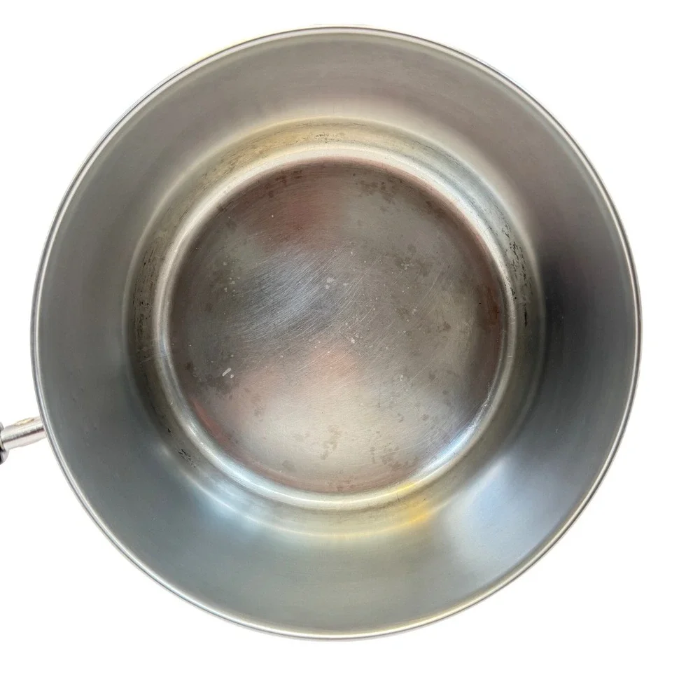 Revere Ware Copper Bottom 3 Qt Saucepan w Lid Clinton IL Vintage USA - Picture 6 of 13